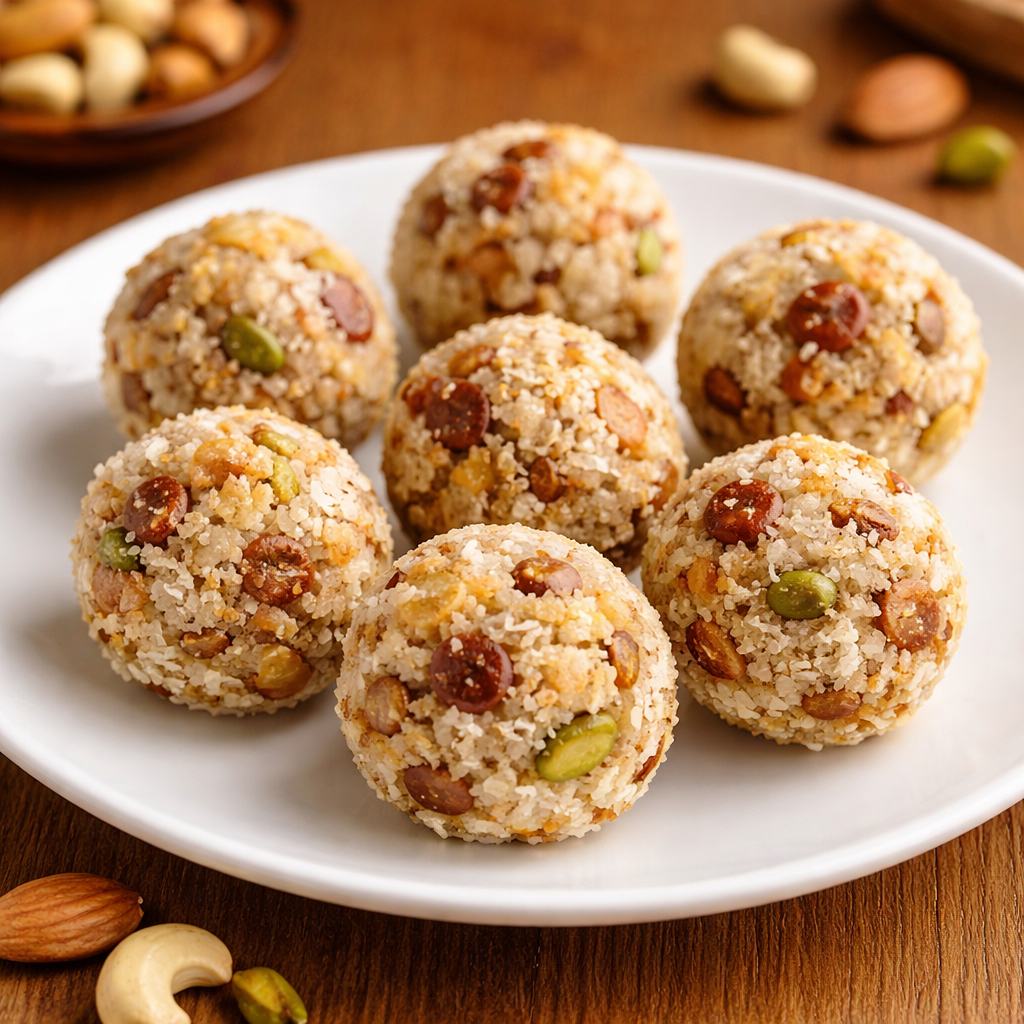 Coconut Dryfruit Laddu
